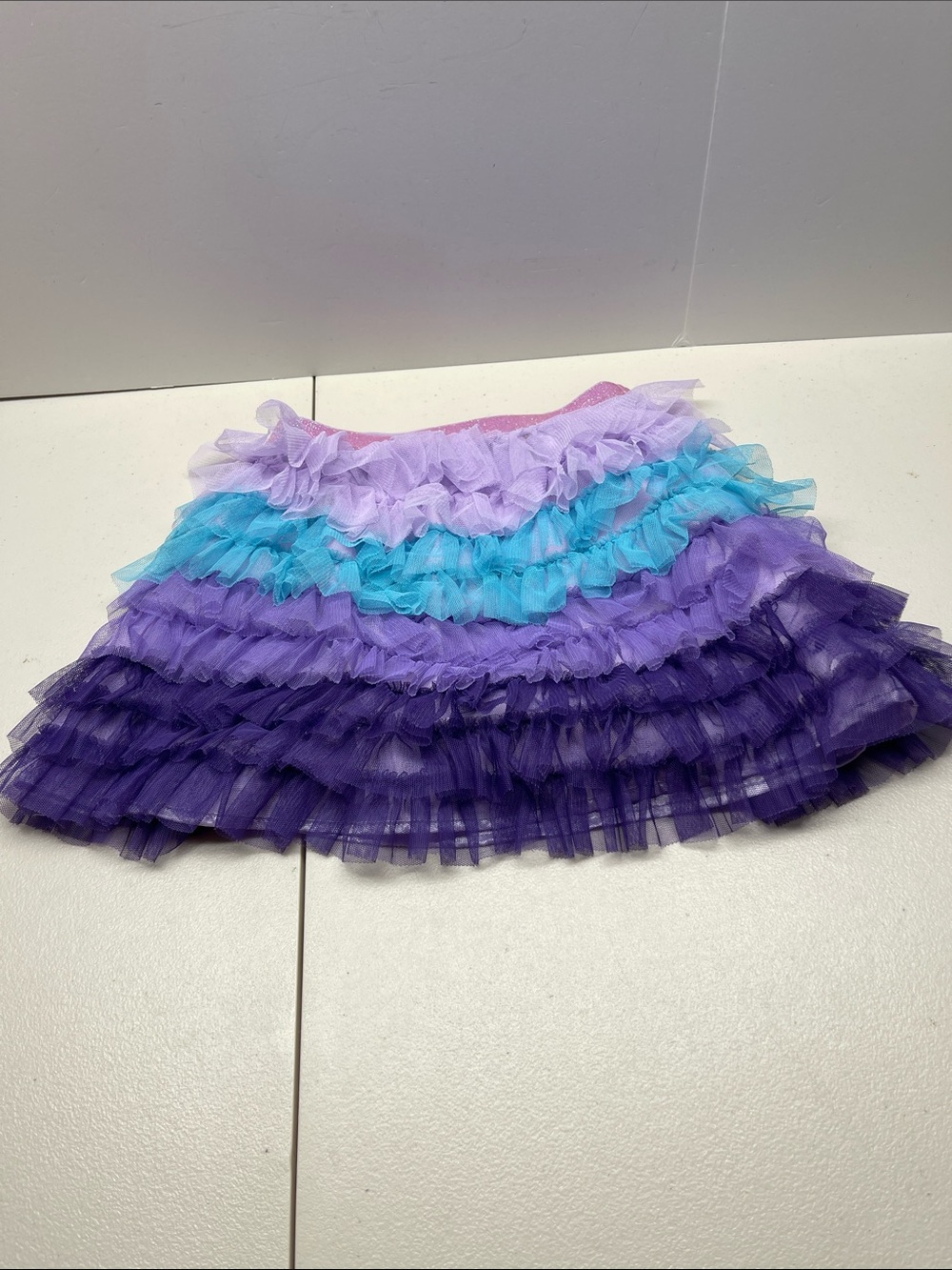The Children's Place Lavender & Teal Layered Tulle Skirt